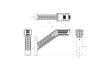 WAŚ 2552P W297.5.1 SPOT LED десен габарит на дълго рамо