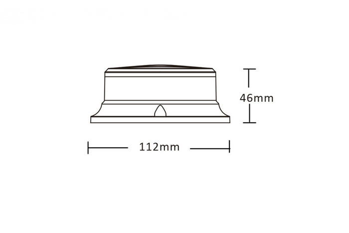 KAMAR PICO ALR0056 LED предупредителна лампа, 3 режима на мигане