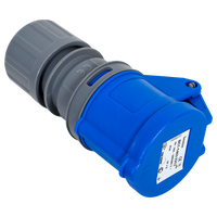 Електрически контакт MANTES 2P+Z, преносим контакт 16A 230V с капак