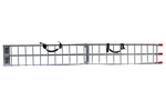 UNITRAILER ALR002 сгъваеми алуминиеви рампи за ремаркета 221 см 680 кг с колан, комплект от 2