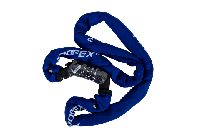 PROFEX 81662 Neo 130 см верига за велосипедна ключалка с комбинация