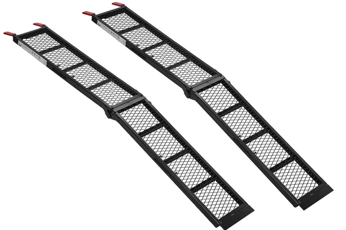 ProPlus 390094 сгъваеми стоманени рампи за ремаркета 203 см 680 кг комплект от 2