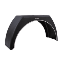 Калник за ремарке 15-17.5" DOMAR DK3114 с плосък калник 950/300 мм с бяла облицовка