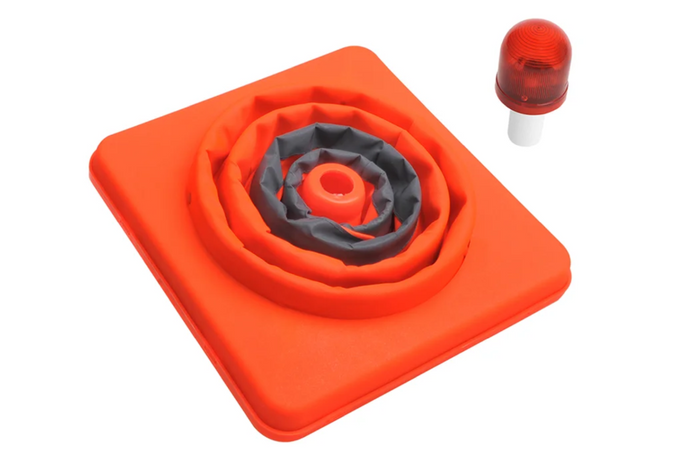 Пътен конус с LED осветление ProPlus 540319 сгъваем предупредителен конус 41 см